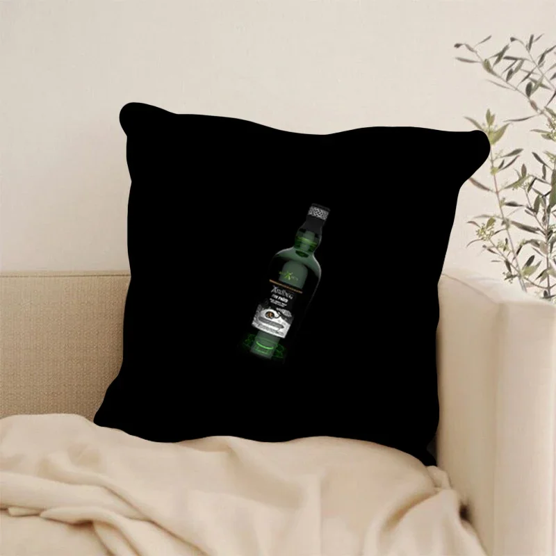 Funda de almohada cuadrada y cómoda para el hogar, marca de whisky con logo de ropa de cama, A Ardbegs, decoración del hogar