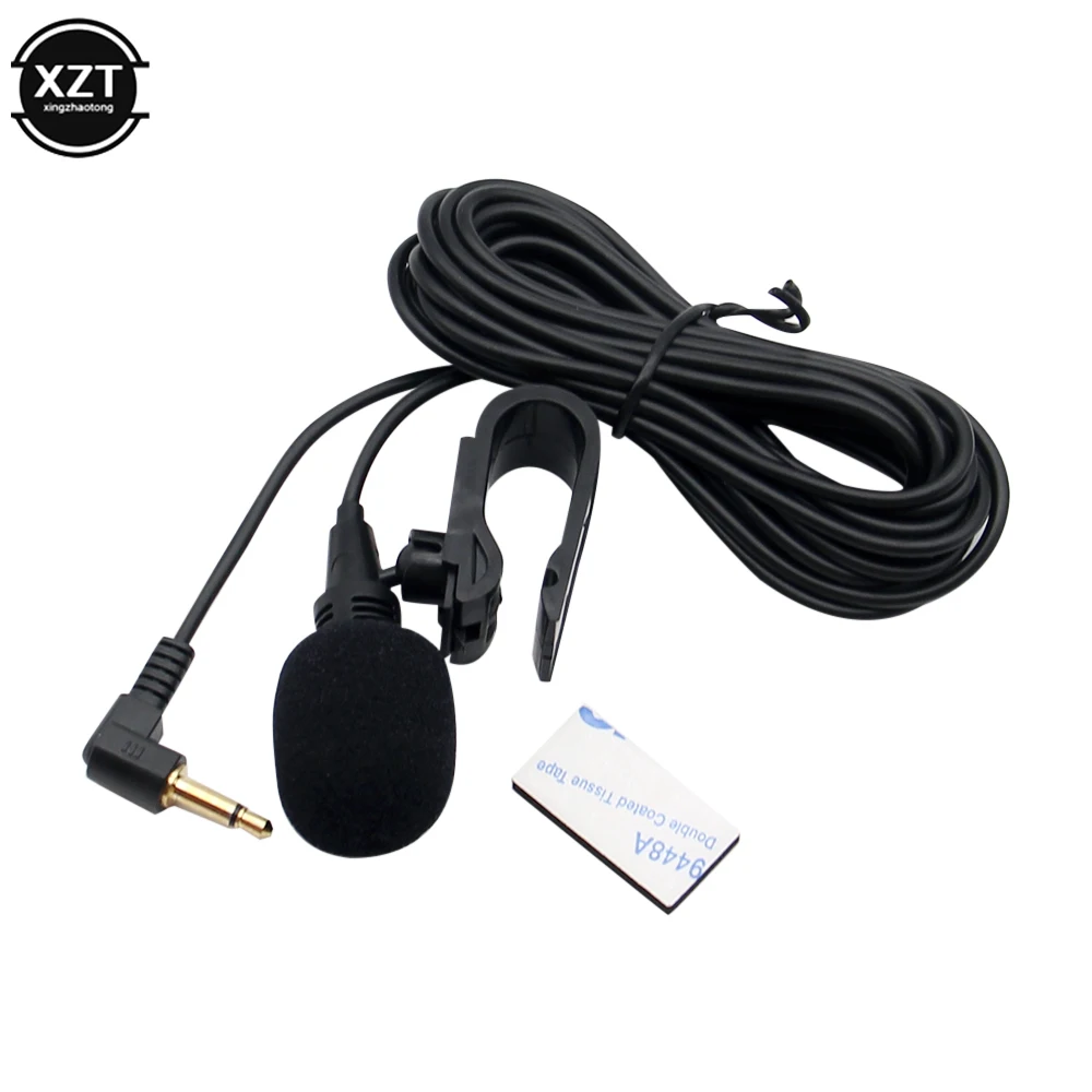 Professionals 3m Car Audio microfono 3.5mm Jack Plug Mic Stereo Mini microfono esterno cablato per Auto DVD Radio