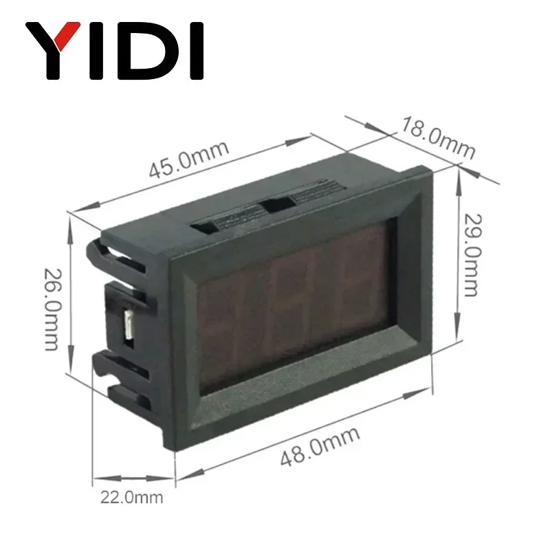 Imagem -05 - Digital Led Display Voltímetro Vermelho Verde Azul Medidor de Tensão Calibrar Leitura 0.56 ac 30500v ac 10600v dc 2.330v 0100v