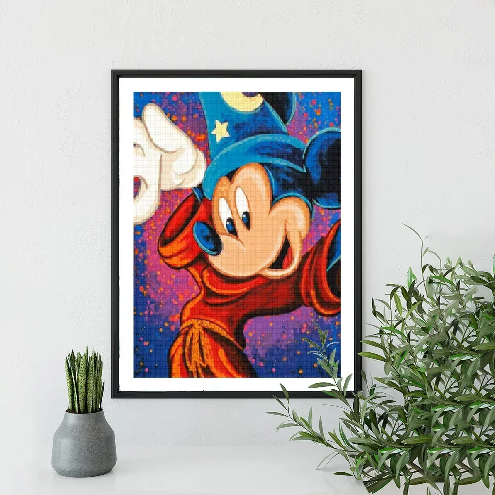 Mickey Minnie Diamond Painting Cross Stitch Kit Donald Duck Goofy Mosaic Embroidery Children's Hobbies Bedroom Decoration Gift