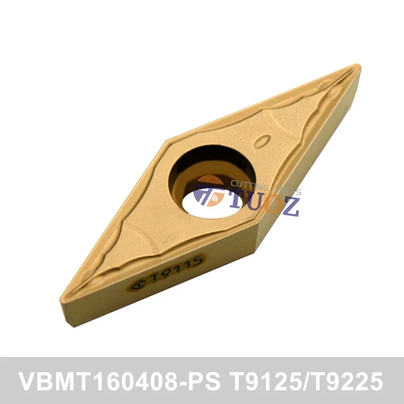 100% Original VBMT160408-PS T9125 T9225 R0.8 Carbide Insert VBMT 160408 -PS 9125 9225 VBMT1604 CNC Lathe Cutter Turning Tools