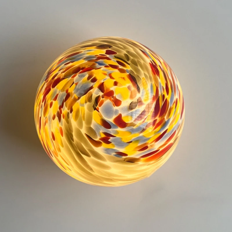 

Современный винтажный стеклянный алюминиевый настенный светильник, бра для спальни, гостиной, украшения стены, офиса, дома