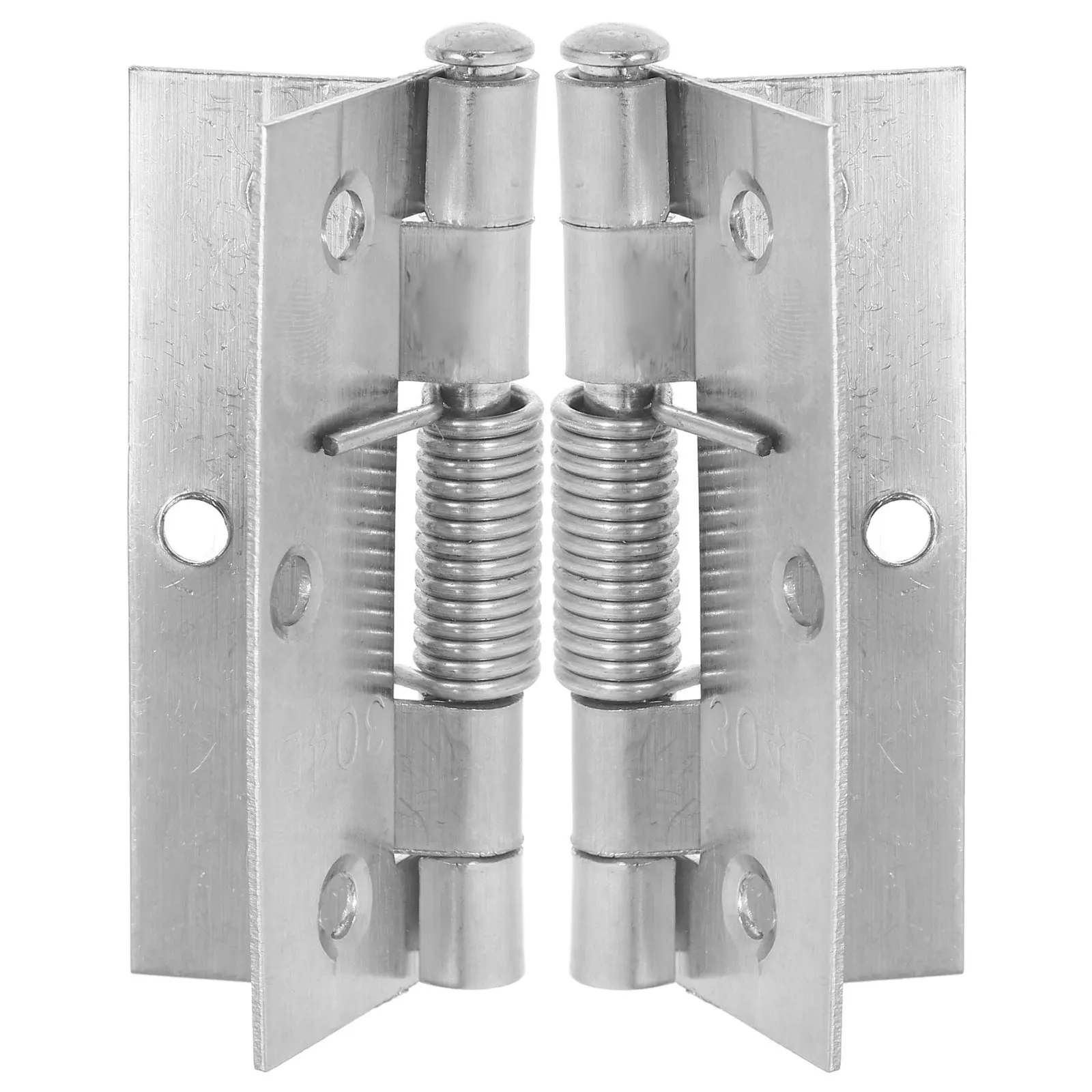 2Pcs Self Closing Door Hinges Automatic Heavy Duty Stainless Steel Spring Hinges Replacement for Wood Screen Bathroom Laundry