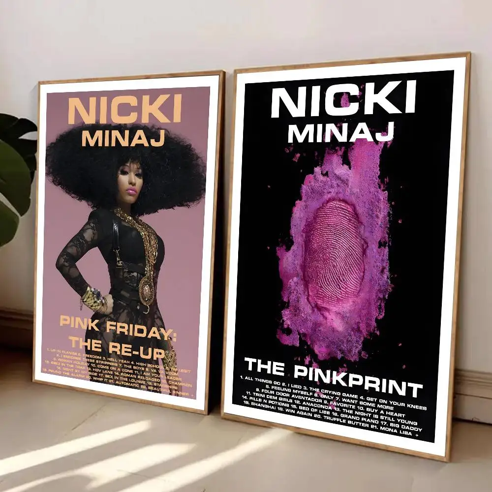 ملصق N-Nicki Minaj Pink F-Friday ملصق ذاتي اللصق مناسب لأي سطح جدار مقاوم للماء والرطوبة #4