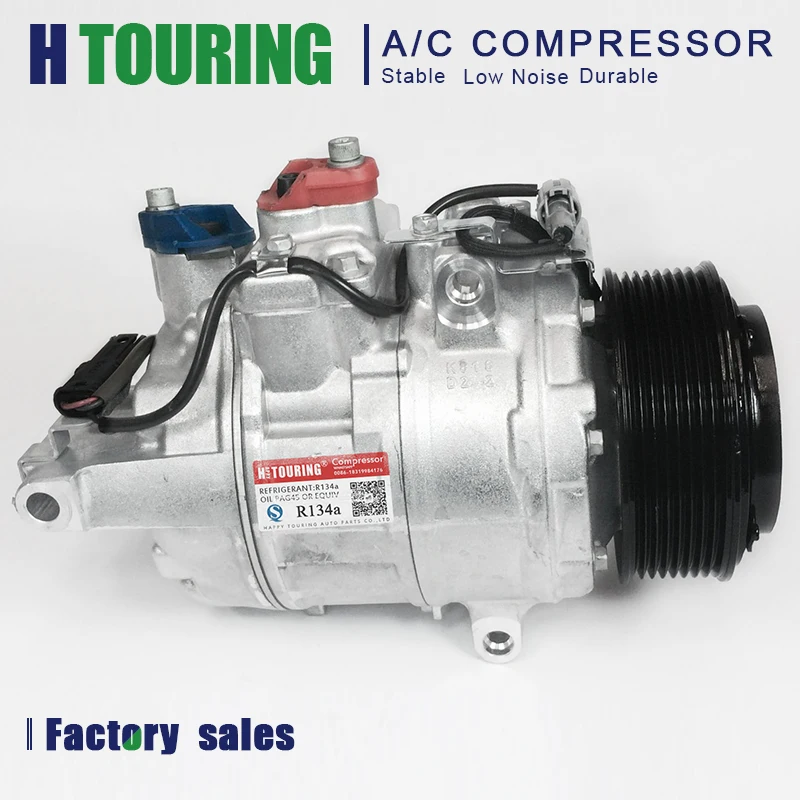 AC Compressor for BMW F01 F02 740 N55 F07 F10 F18 F11 535i F31 F34 335i DCP05078 64529217868 447160-3480 64526399060 64529154070