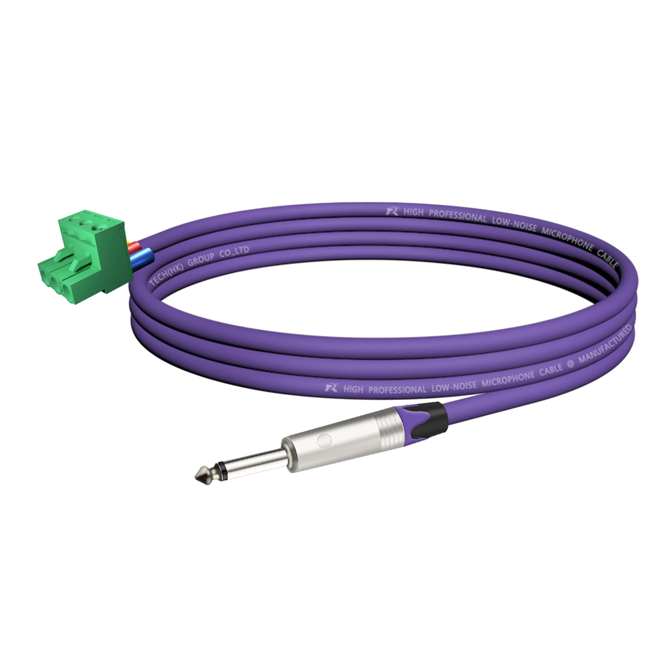 Vergoldete/vernickelte Kontakte, 1/4 Zoll (6,35/6,5 mm) Mono-TS-Audio-Klinkenstecker auf 3-polige Schraubklemme, Mikrofon-Balun, lötfreier Konverter – Detail 9