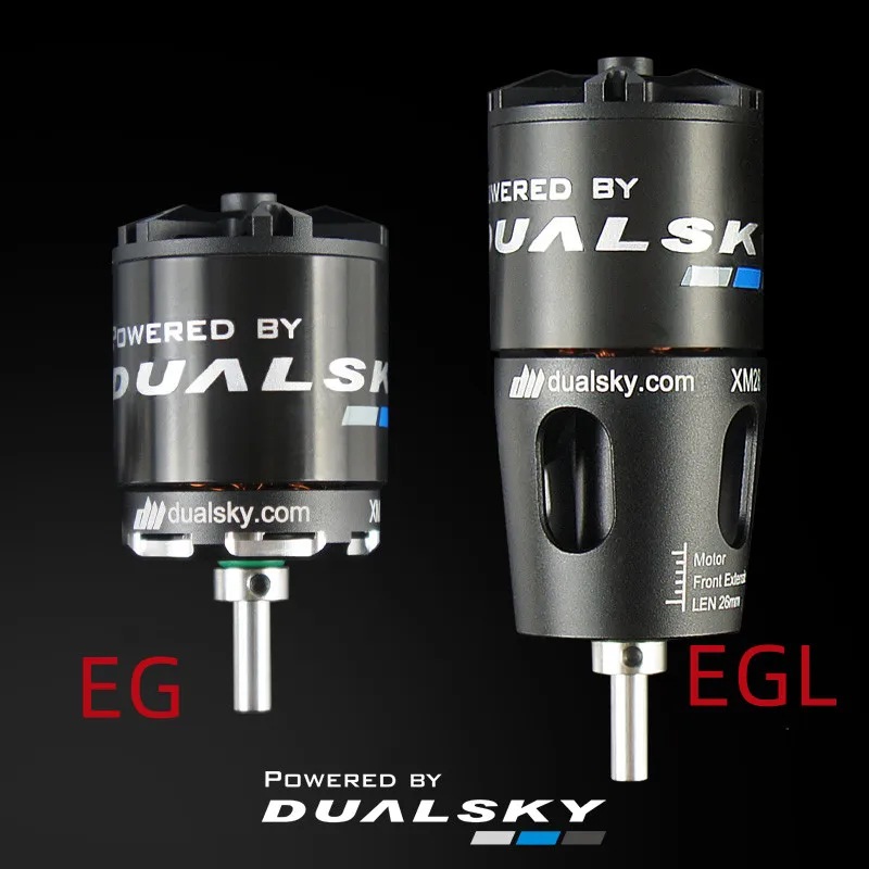 DUALSKY Xmotor EG Outrunner Brushless Motor XM2838EG 860KV 1100KV 1350KV 1800KV  For EP Gliders