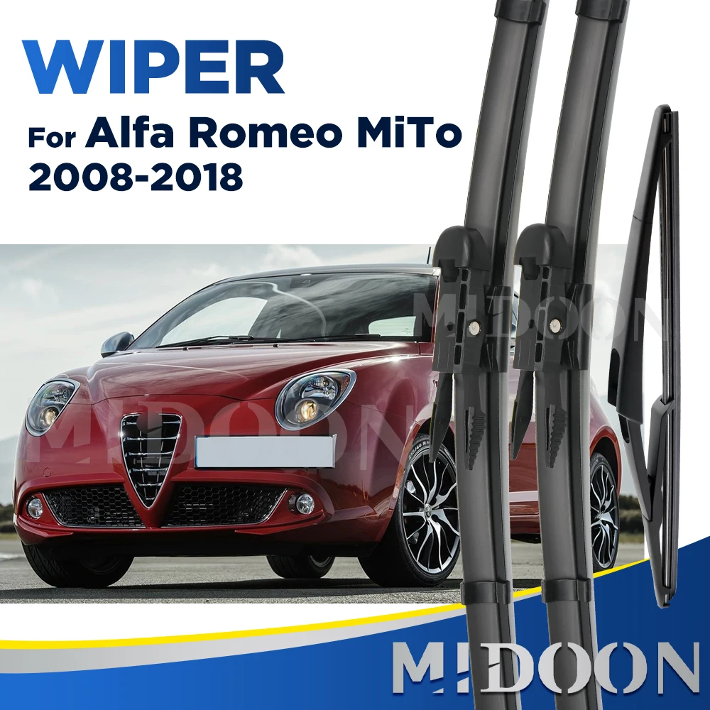 

Набор стеклоочистителей MIDOON для Alfa Romeo MiTo 2008-2018 лобовое стекло переднее заднее окно 26 "16" 12"