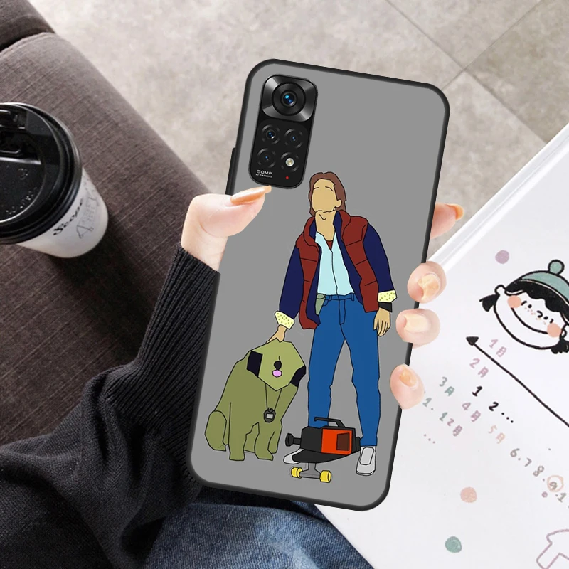 العودة إلى المستقبل الحال بالنسبة ل شاومي Redmi نوت 11 10 9 8 12 برو 10S 11S 12S غطاء ل Redmi 9 10 10A 9C 10C 12C