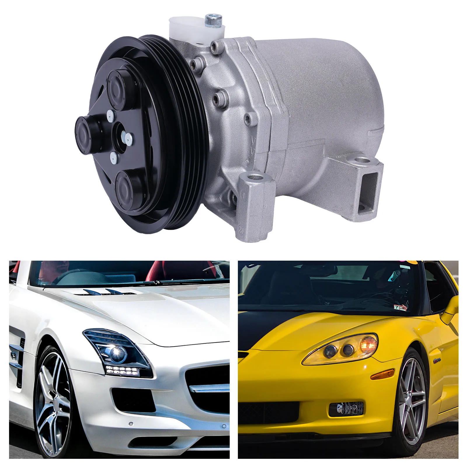 

A/C Compressor w/ Clutch For Nissan Frontier 1999-2004 3.3L & Xterra 2000-2004 3.3L Direct Replacement 926004S100