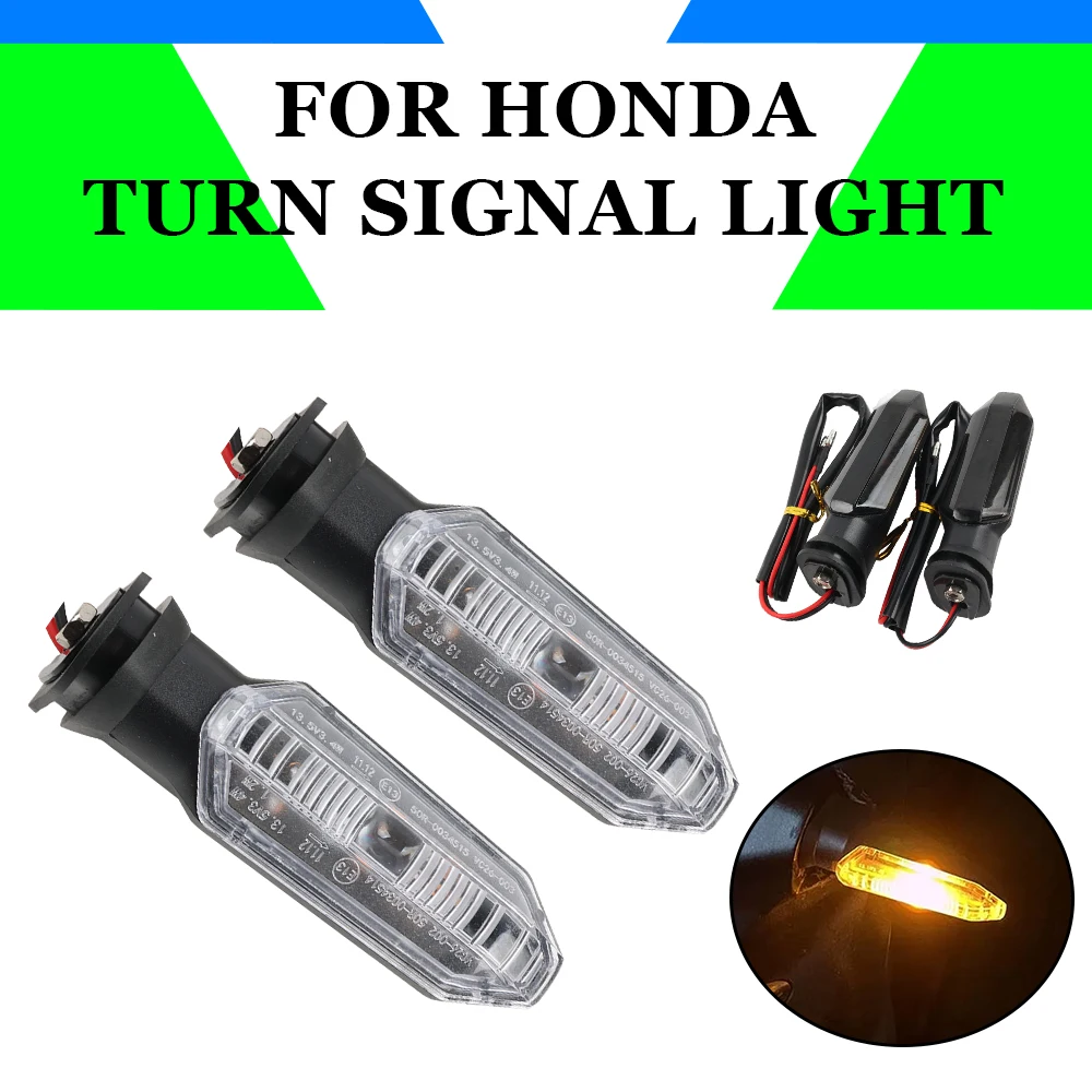 Motorcycle LED Turn Signals Tail Flasher Indicator Lamp Left Right 12V Waterproof For Honda RS150 XRE300 CRF300 X-ADV750 NC750X