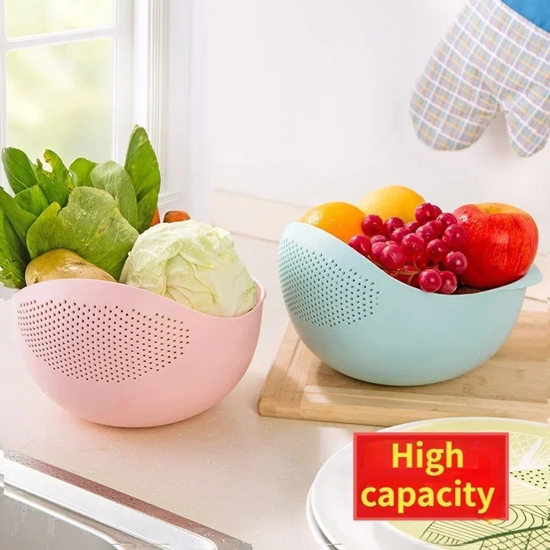 

Food Grade Plastic Rice Bean Pea Cleaning Strainer Strainer Basket Strainer Drainer Cleaning Gadget Kitchen Accessories Tools