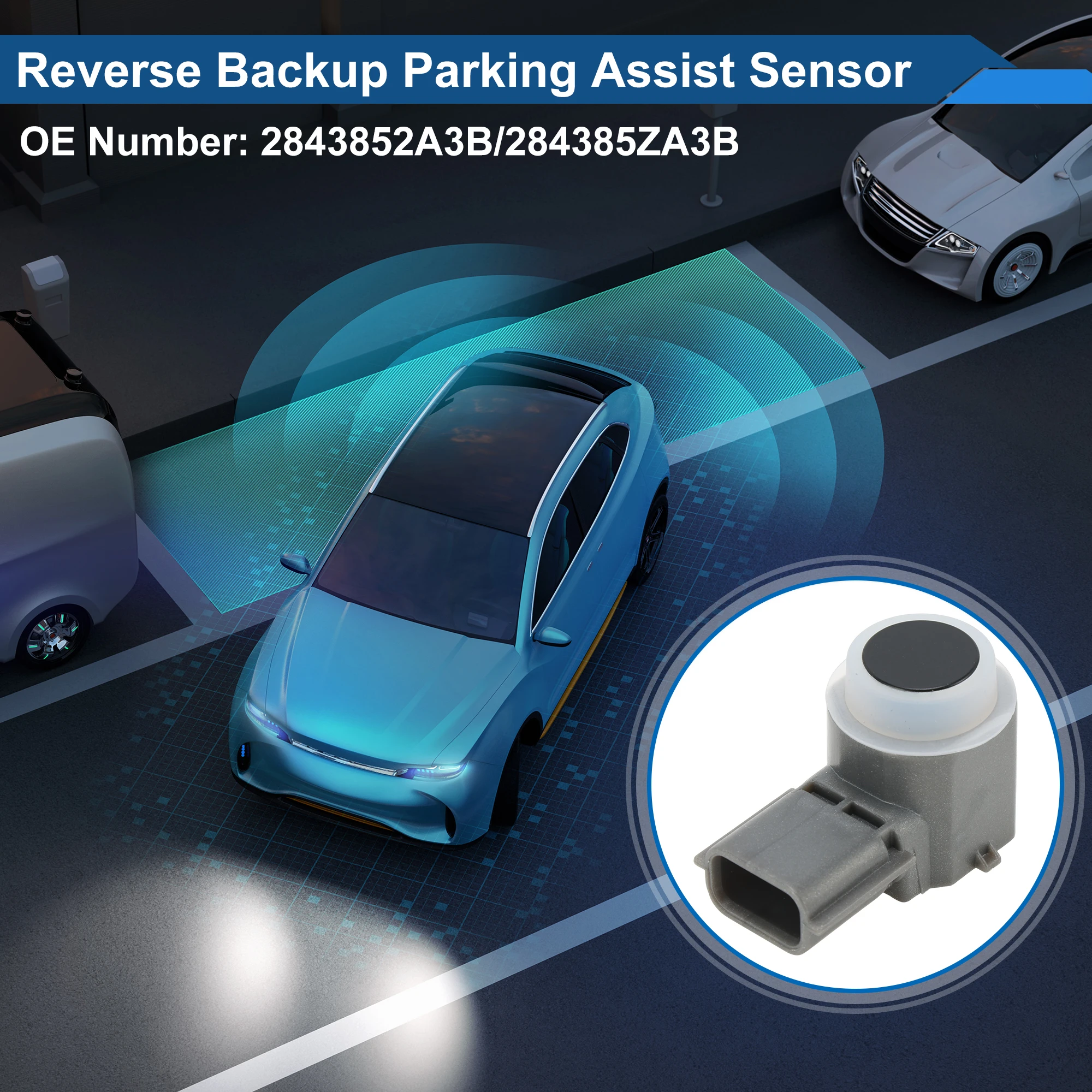 UXCELL No.2843852A3B Reverse Backup Parking Sensor for Infiniti Q50 2014-2018