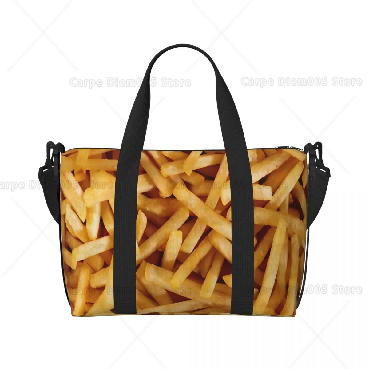 

Fun French Fries Print Shoulder Bag Stylish Spacious Crossbody Tote for Fast Food Lovers, Perfect for Everyday Use, Travel