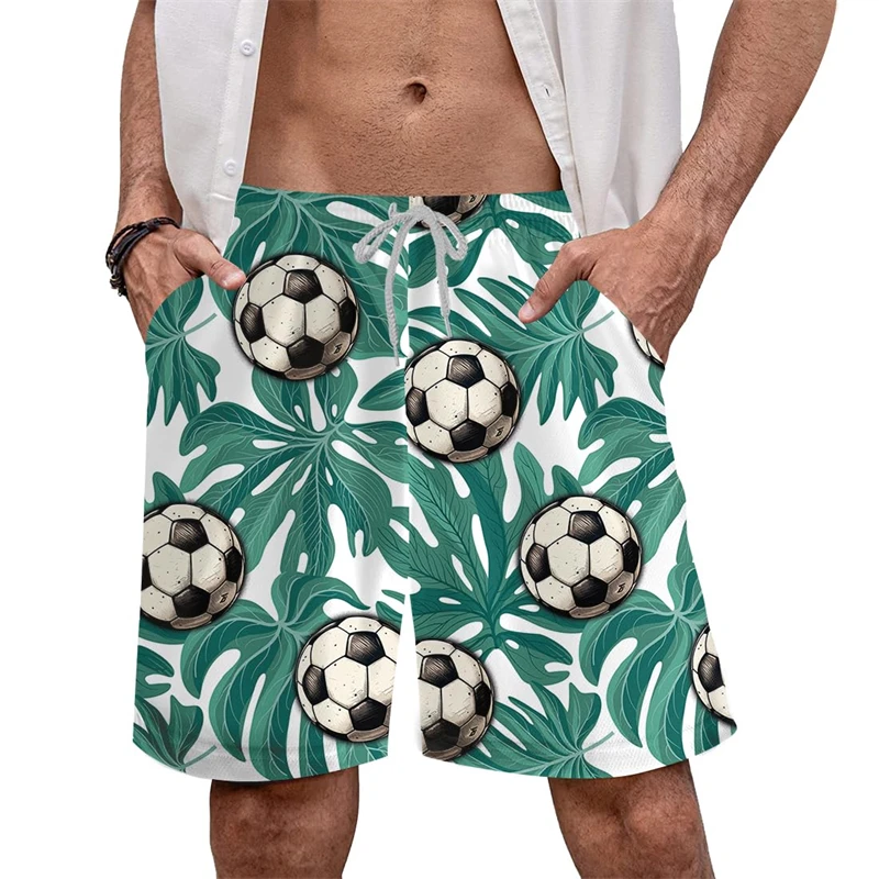 

Модные спортивные 3d-шорты для мужчин, гавайский футбол, пляжные шорты, плавки для серфинга, детские брюки