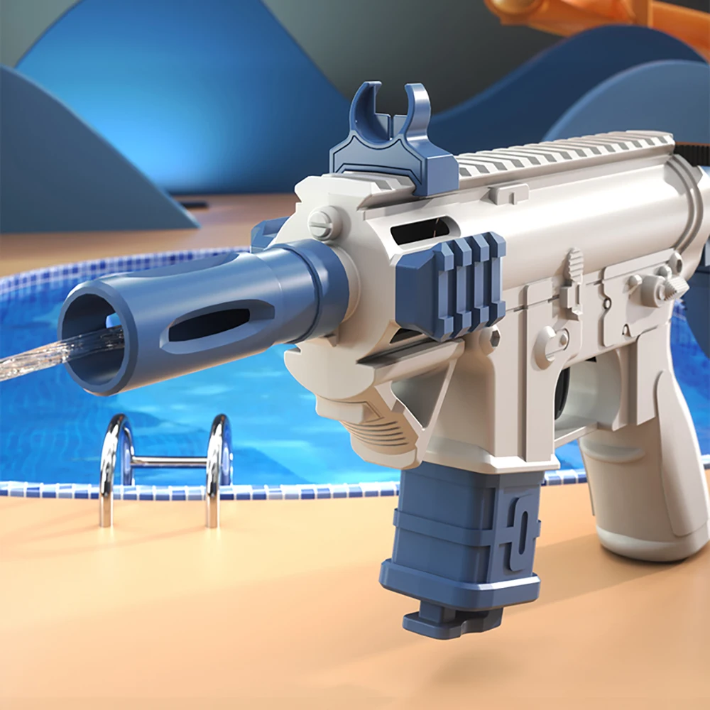 HUIQIBAO 2025 M416 pistola de agua Manual Rifle juguete de tiro verano juego al aire libre deportes acuáticos juguetes de playa para niños adultos regalo