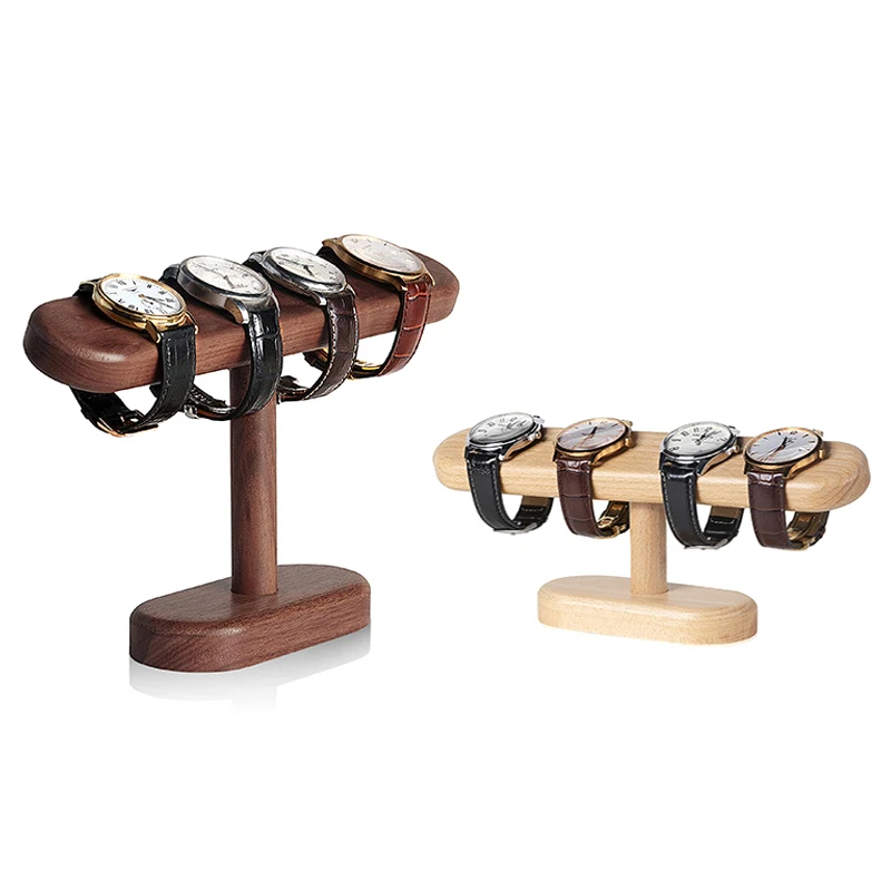 Walnut Watch Bracket Display Holder Jewelry Bracket Chain Anklets Hanger Stand Racks Organizer For Counter Shows