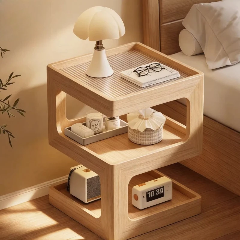 Bedroom Storage Bedside Table Luxury Nordic Corner Unique Trendy Bedside Table Simple Narrow Mesitas De Noche Home Furniture