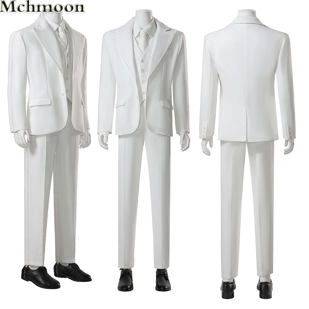 

Joker: Folie à Deux White Gown Cosplay Costume Suits Halloween Gentlemen Outfit