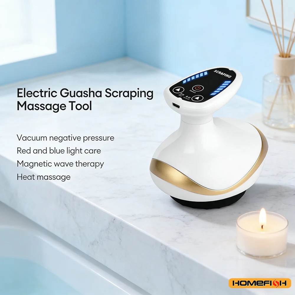 Corded 6 in 1 Multi Function Electric Body Device with Cupping Gua Sha Vacuum Suction