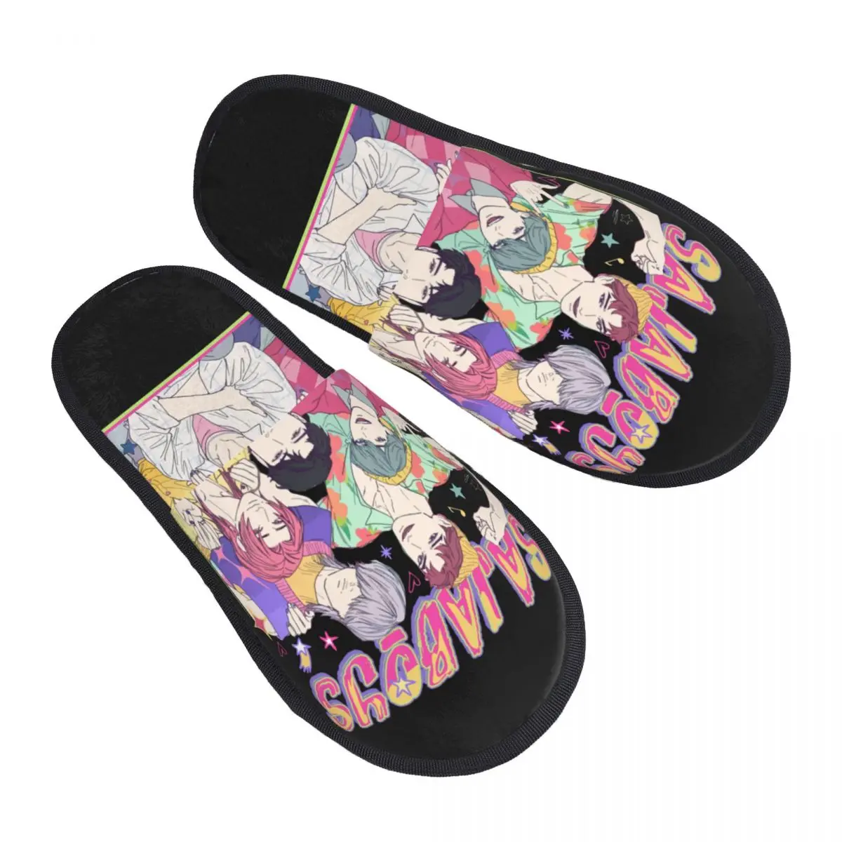 

Saja Boys Kpop Demon Hunter Group Домашние тапочки Женские удобные тапочки без шнуровки из пены с эффектом памяти Обувь для отелей