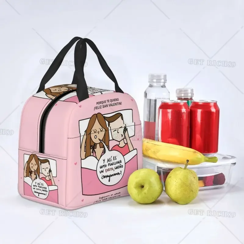 Cartoon Ladies Nurse Doctor Lunch Boxes Cute Lunch Bag High Quality Insulated Food Container for Nurse Adults Outdoor Activities