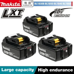 100% Genuine Makita 6Ah/5Ah/3Ah Makita 18V Battery BL1830B BL1850B BL1850 BL1840 BL1860 BL1815 Replacement Lithium Battery