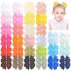 BABY BOWS 20/40/60PCS 2.3'' Grosgrain Ribbon Bows Hair Clips Set for Girl Random Color Bow Hairgripes Headwear Hair Accessories