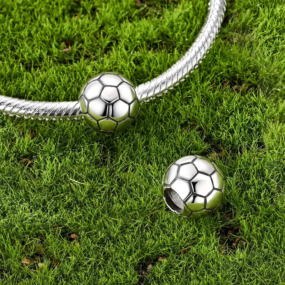 925 Sterling Silver Charms Beads Football Basketball Sport Ball Games Pendant Fit Bracelet Diy Woman Jewelry Gift view 4
