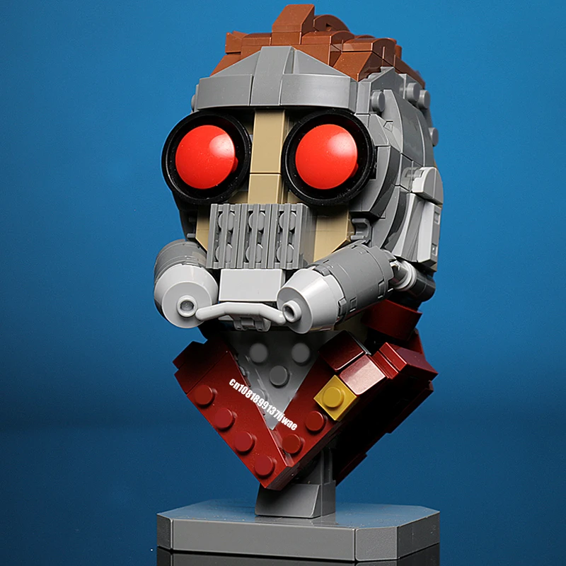 

New 305Pcs Famous Hero Movie Moc Miniature Character Head Bust Model Diy Creative Ideas Child Toy Birthday Gifts Custom Puzzle