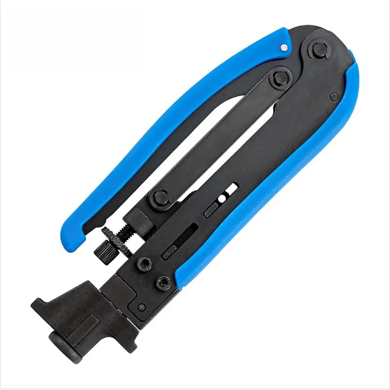 Imagem -04 - Alicates de Crimpagem com Conector f Ferramenta de Compressão Coaxial Cabo Coaxial Grampo de Pressão a Frio Rg59 Cabo Rg6 tv Crimper Tool