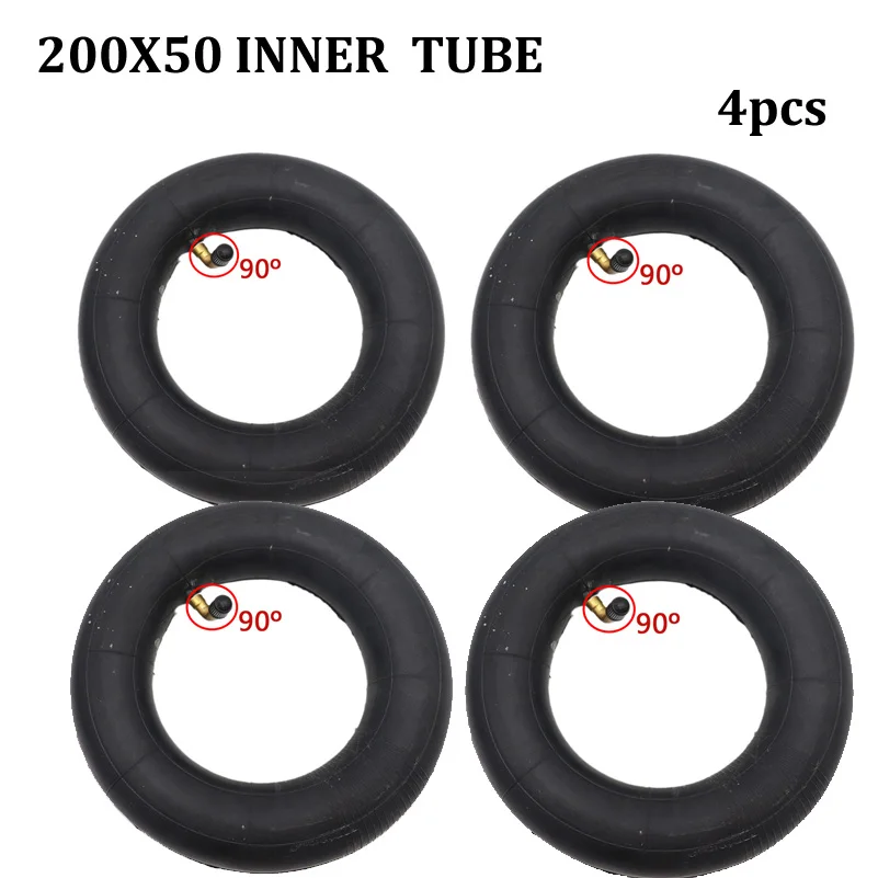 2/4pcs  8 Inch 200X50 Inner Tube 200*50 Inner Camera for Razor Scooter E100 E150 E200 ESpark Crazy Cart Scooters