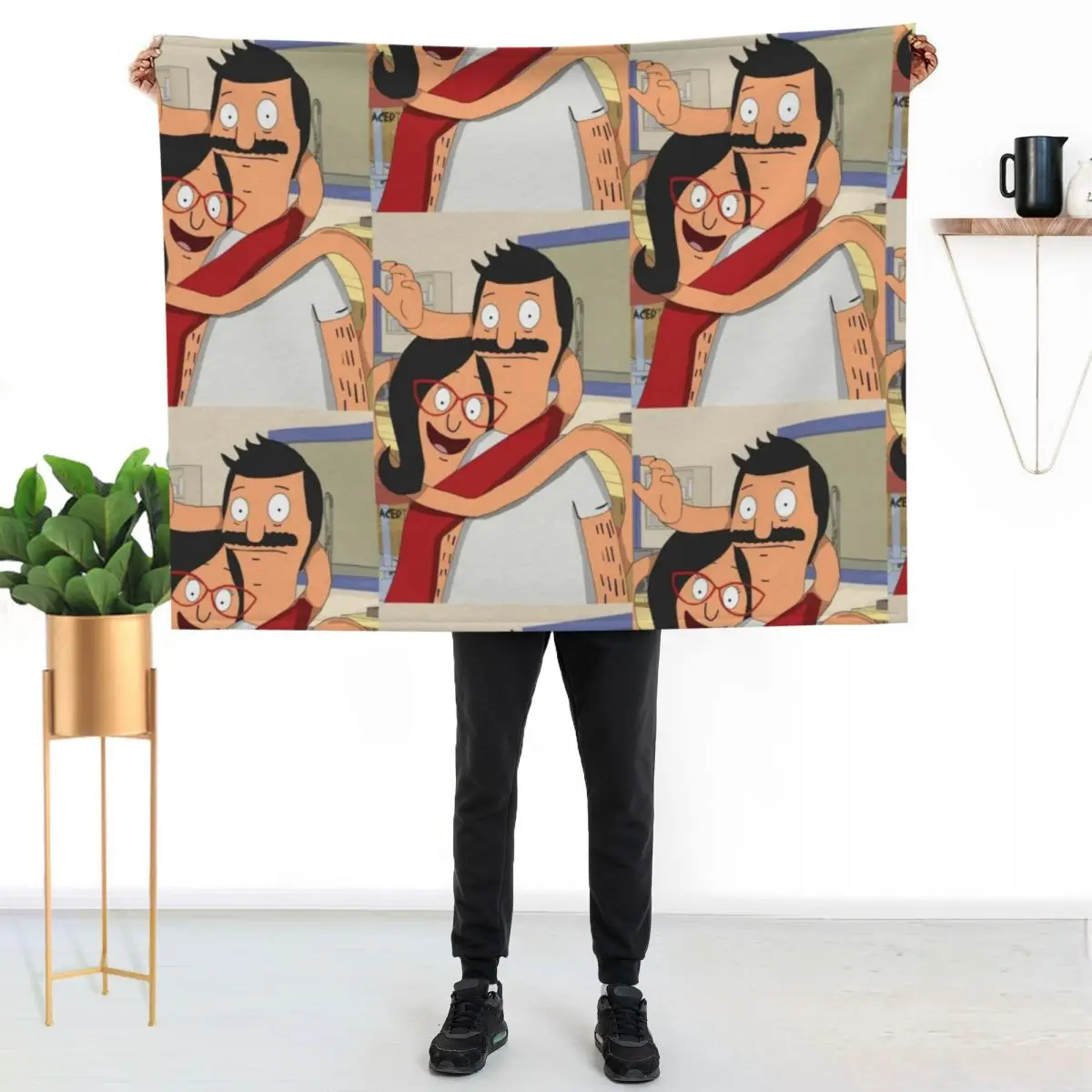 bobs twisted arms Throw Blanket Cozy Napping Blanket Gift for Mom Dad