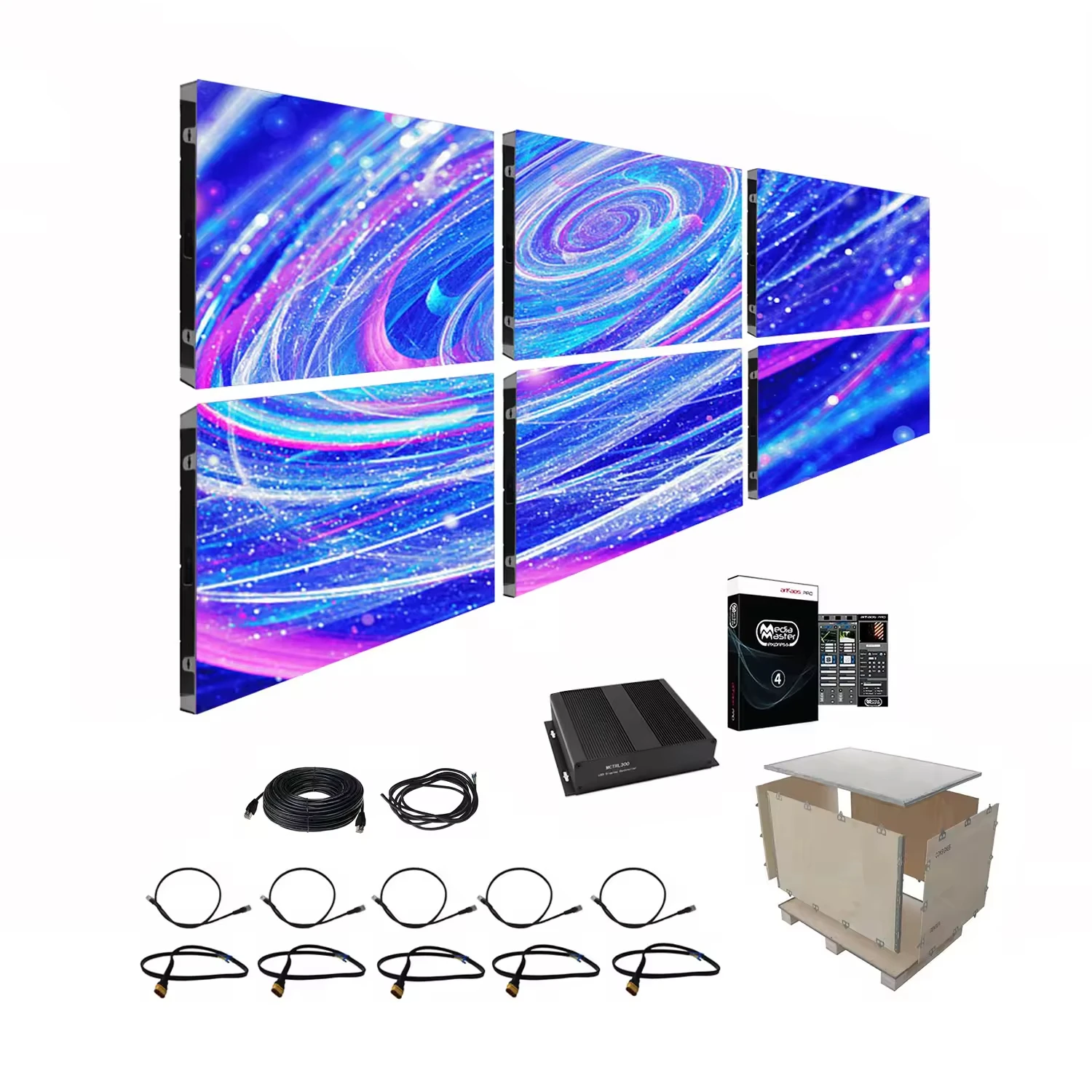 640mm*480mm Original Rental Outdoor P2.5 Hd Led Fixed Indoor Customized Display Screen Empty Cabinet Board