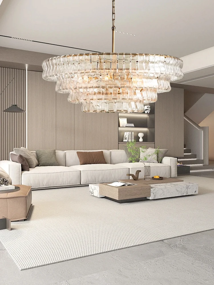 Glass Chandeliers Lights 2025 Classic Round Hanging Lamps For Ceiling Home Decoration Lighting Gold