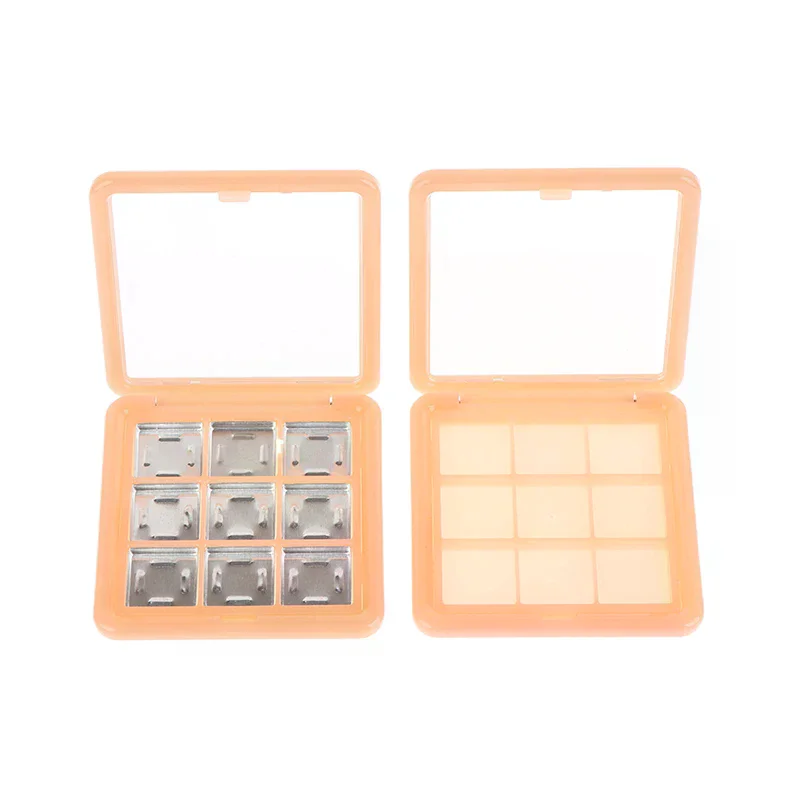 9 Grids Empty Eyeshadow Case Palette Eye Makeup Storage Dish For Women Girls Makeup Beginners DIY Eye Shadow Tool