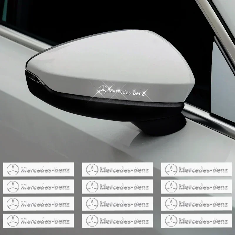 

3D Metal Car Emblem Logo Decorative Stickers Badge Decal Interior For Mercedes Benz C350 C250 C300 W204 W108 W124 W126 W169
