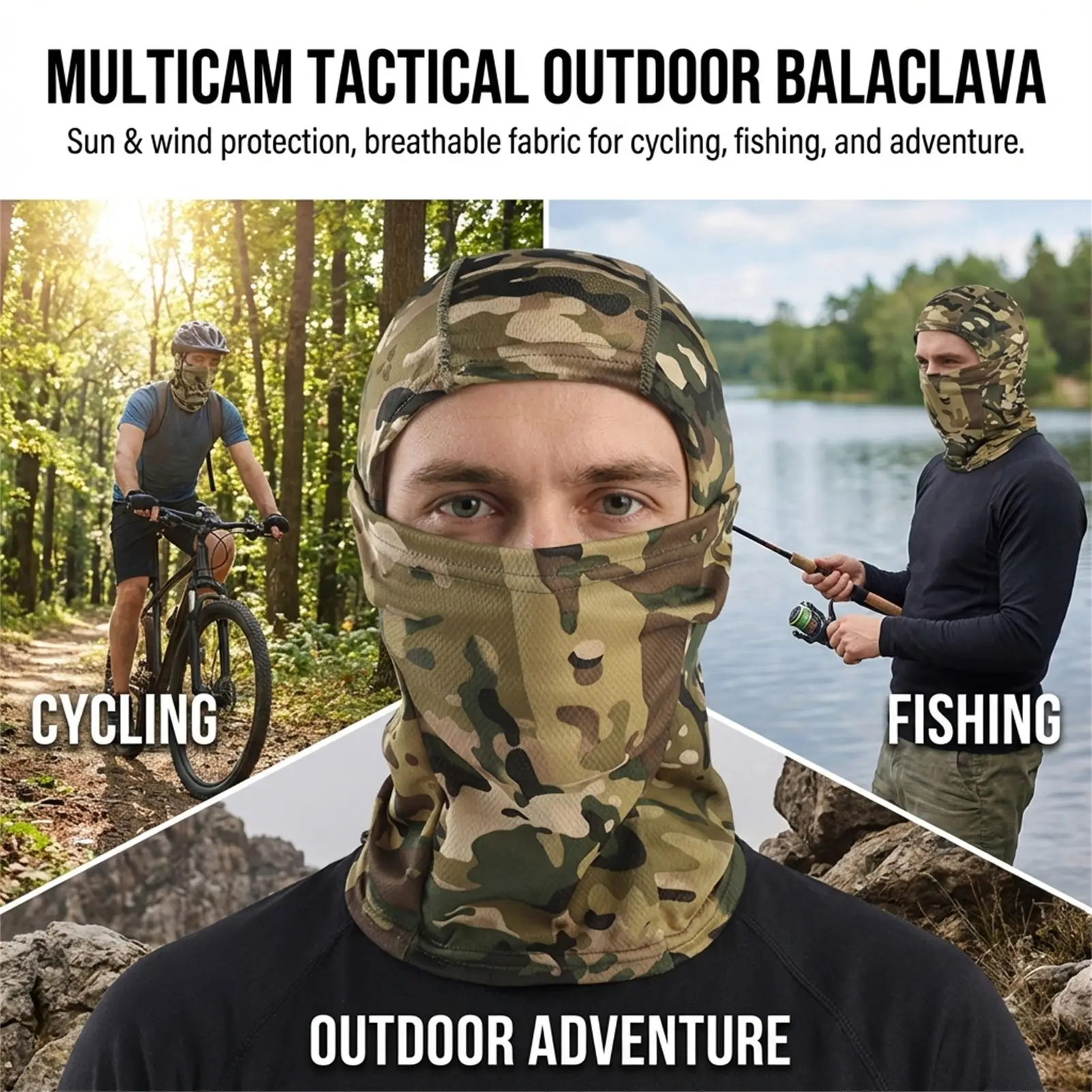 

Sun Hat For Men Breathable Full Face Cover Windproof And UV-Protection Full Face Mask For Cycling Fishing Outdoor Activities