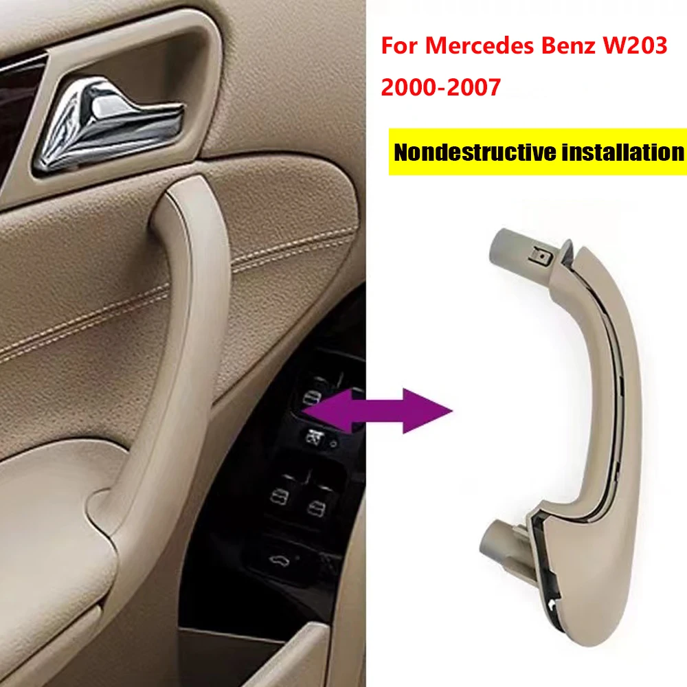 

1X Upgraded Car Interior Door Pull Grab Handles Replacement For Mercedes For Benz W203 C Class 2000-2007