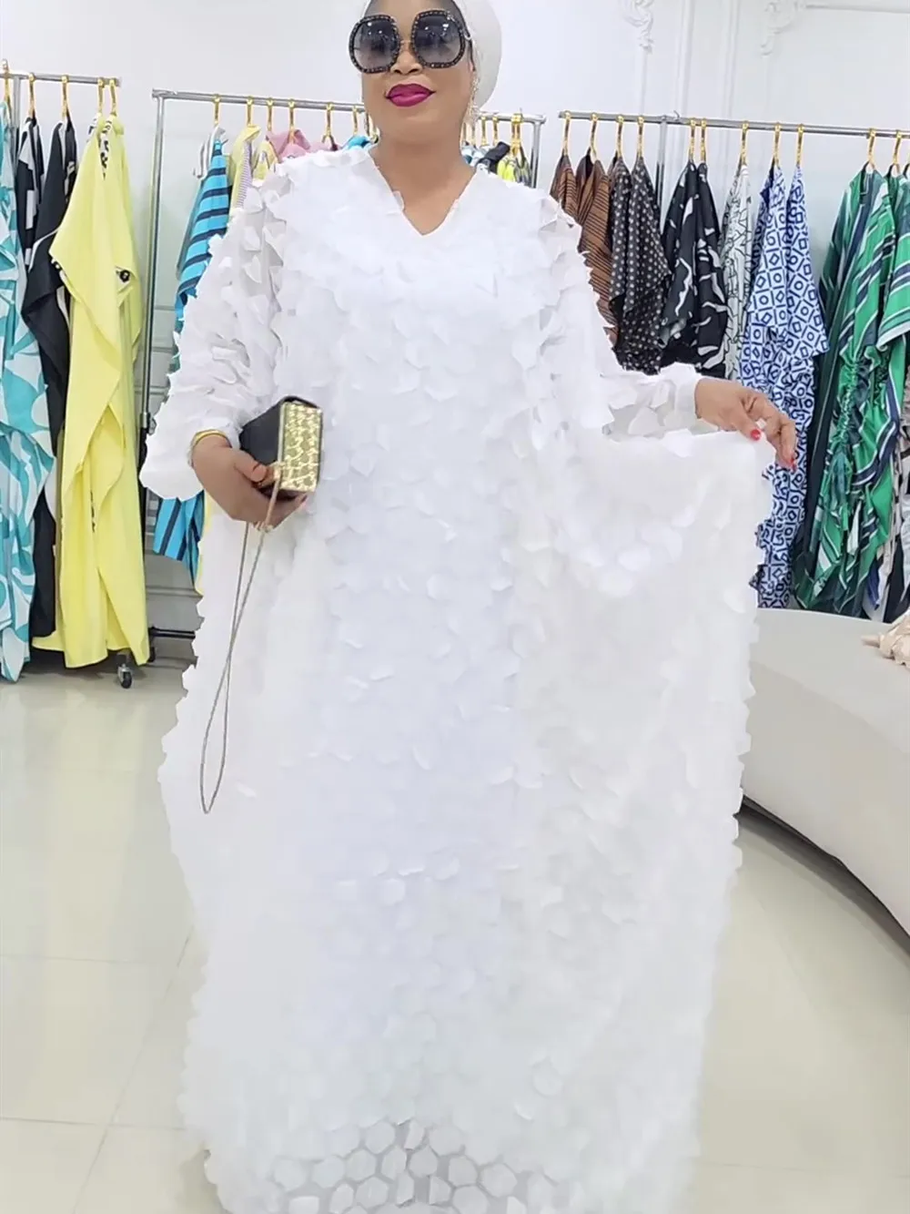 

Abayas For Women Dubai African Muslim Fashion Chiffon Dress Caftan Marocain Evening Party Dresses Boubou Robe Djellaba Femme