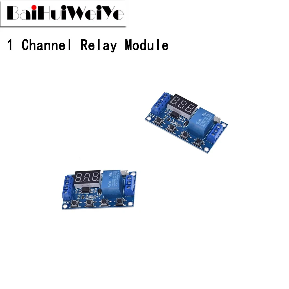 1PCS 1 Channel Relay Module Delay Disconnection Triggers Delayed Cycle Timing Circuit Switch XY-J02 New Good Quality