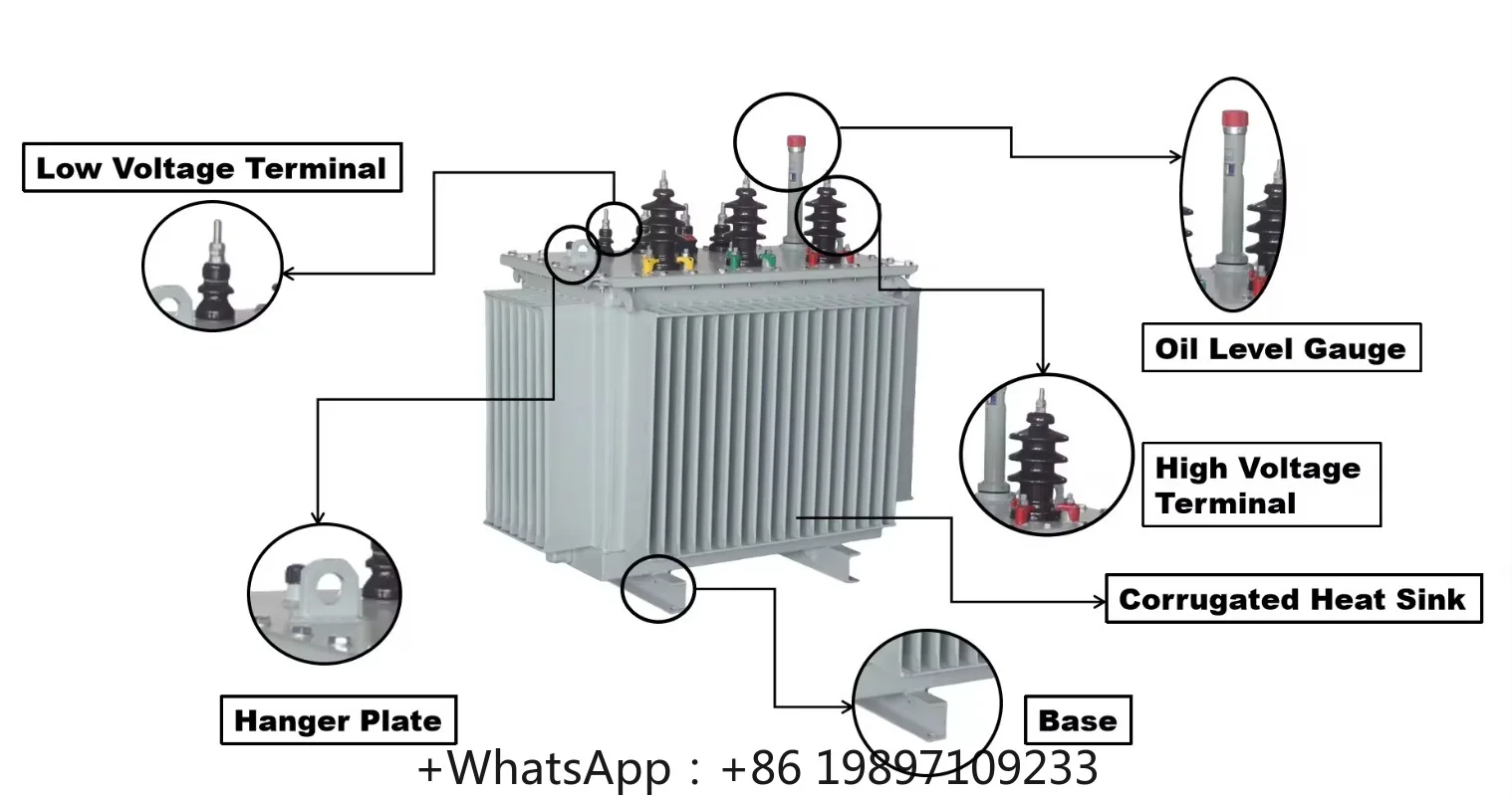 High Power Voltage Transformer 3 Phase 11kv 33kv 50kva 100kva 200kva 300kva High Voltage Transformers