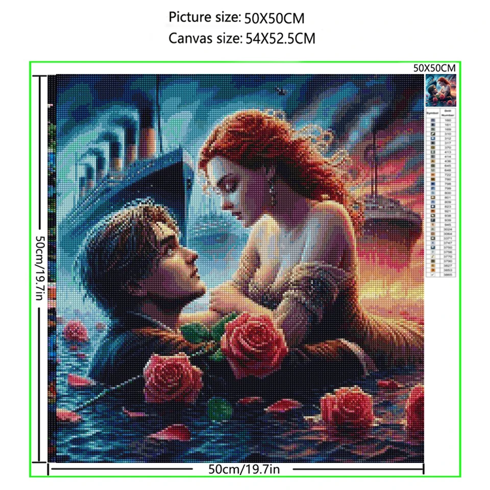 Romantic Classic Eternal Cruise Love diy diamond painting new Full Diamond Art jewelry cross stitch Embroidery portrait