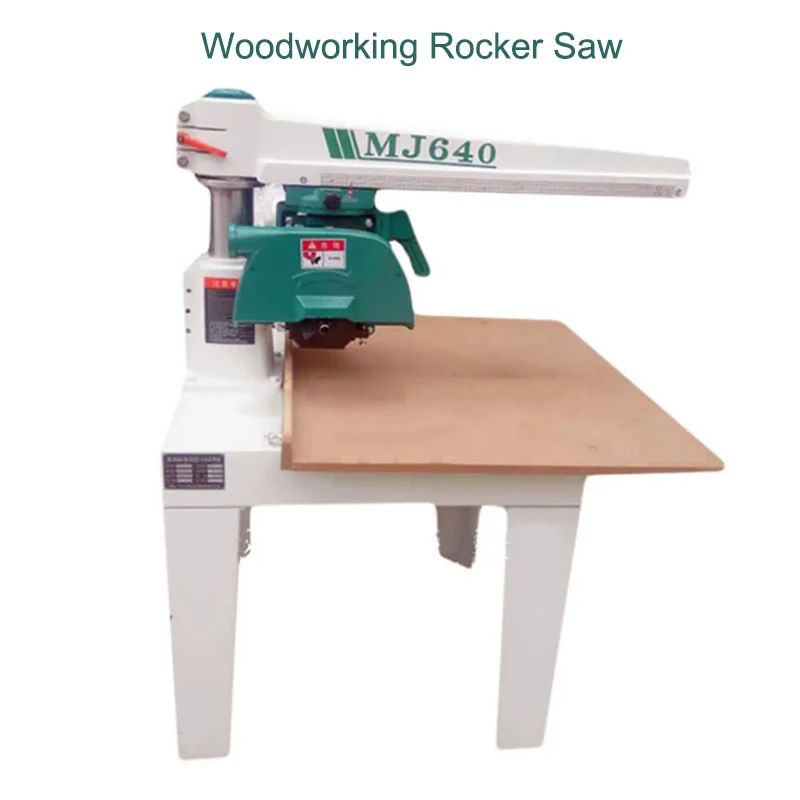 MJ640 2.2KW Woodworking Rocker Saw Circular Radial Arm Saw Machine Electric Cutting Machine Power Tools