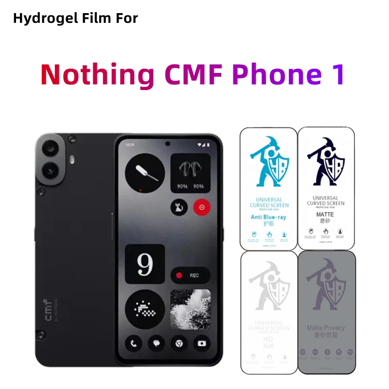 

2pcs Matte Hydrogel Film For Nothing CMF Phone 1 HD Screen Protector For Nothing CMF Phone 1 Eye Care Anti Spy Matte Protection