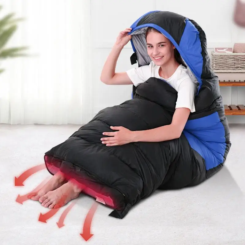 Cold Weather Sleeping Bag Adult Sleeping Bag For Cold Weather 50F-68F Winter Lightweight Cold Weather Drawstring Design