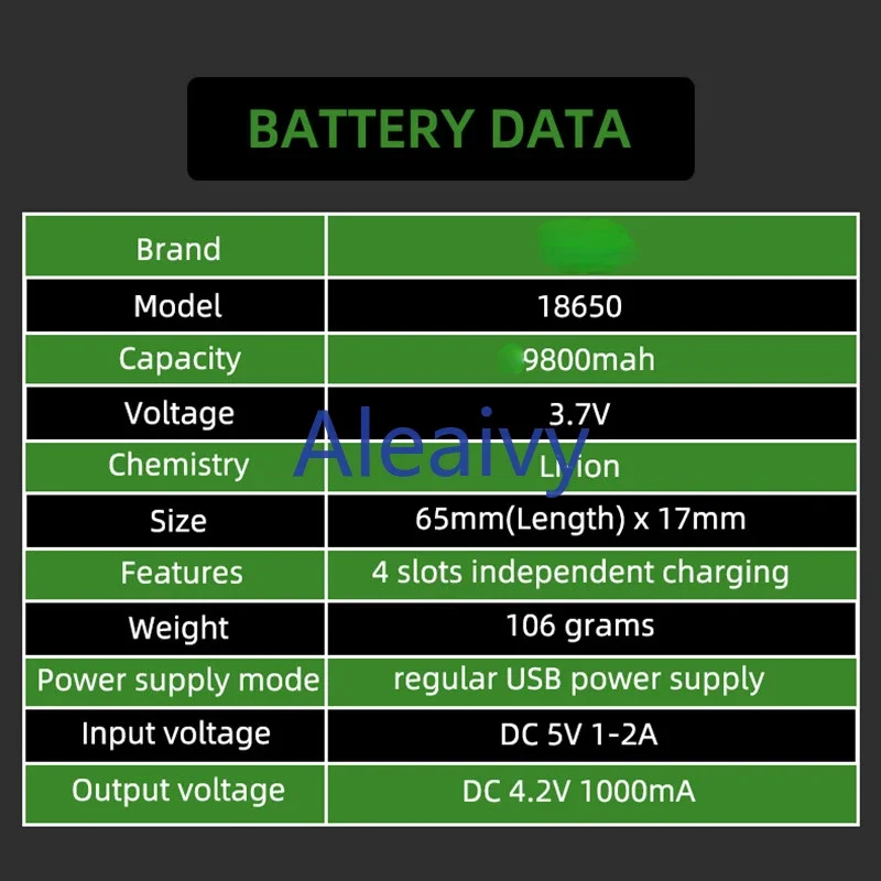 New Fast Charging 18650 Battery High Quality 9800mah 3.7V 18650 Li Ion Battery Flashlight Charging Batteries + Free Delivery