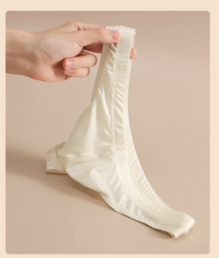 Thong Seksi Satin Sutra Es Pria dengan Thong, Bikini Halus 3 Buah