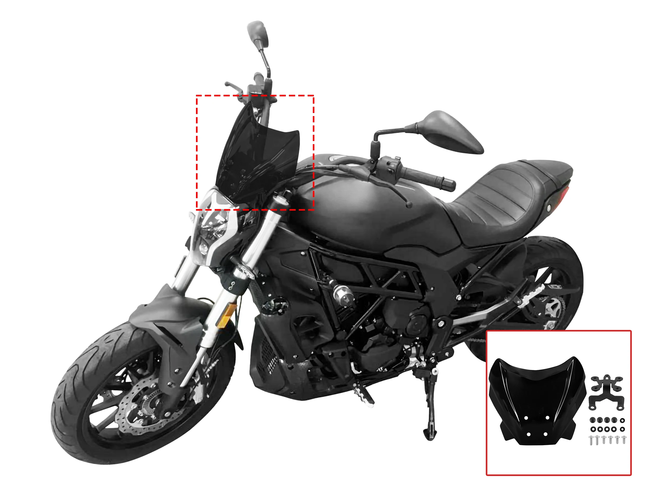 Motorcycle Front Screen Wind Shield Accessories For Benelli 502C 502 C  2019 2020 2021 2022 New 3 colors Windscreen Windshie