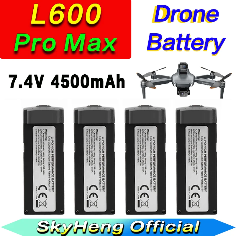 LYZRC L600 ProMax 7.4V 4500mAh Battery 30min Battery Life Original L600 ProMax Dron Quadcopter Battery Drone Accessories